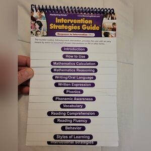 Intervention Strategies Flip Chart *Teacher Resource)